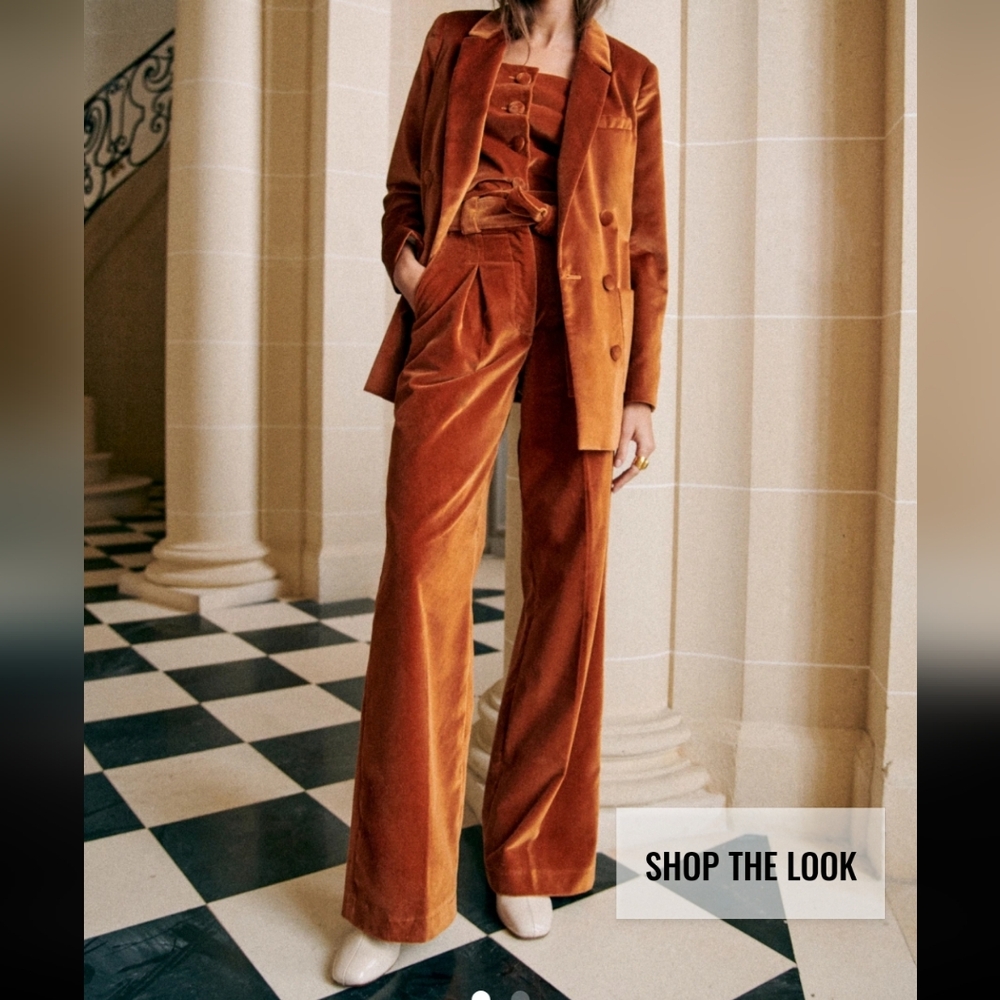 Sezane Neil 100% Organic Cotton Trousers